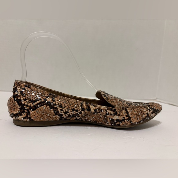 Steve Madden Feather-S tan brown snakeskin slip-on shoes size 6 M - Picture 5 of 10